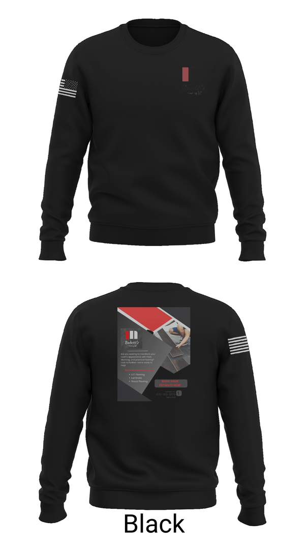 Crew Neck Sweatshirt, Badotti Flooring, , Teamtime, Team time, sublimation, custom sports apparel, team uniforms, spirit wear, spiritwear, sports uniforms, custom shirts, team store, custom team store, fundraiser sports, apparel fundraiser