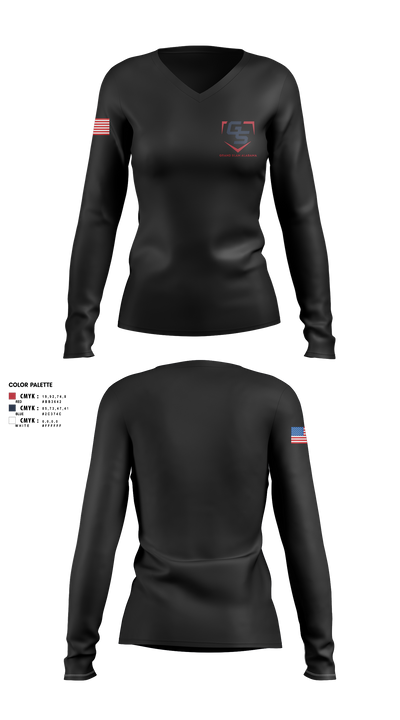 Grand Slam Alabama 25329763 Women's Long Sleeve V-neck Shirt - 3