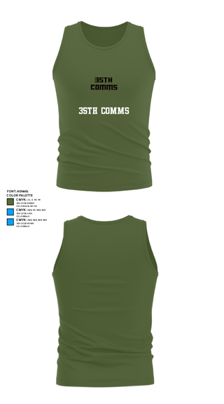 Tank Top, 35th COMMS, Air Force, Teamtime, Team time, sublimation, custom sports apparel, team uniforms, spirit wear, spiritwear, sports uniforms, custom shirts, team store, custom team store, fundraiser sports, apparel fundraiser