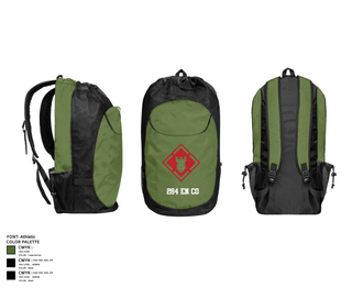 Gear Bag, 264 EN CO, Army, Teamtime, Team time, sublimation, custom sports apparel, team uniforms, spirit wear, spiritwear, sports uniforms, custom shirts, team store, custom team store, fundraiser sports, apparel fundraiser