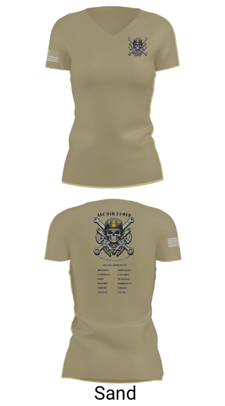 Women's Short Sleeve Vneck Shirt, ALC, Army, Teamtime, Team time, sublimation, custom sports apparel, team uniforms, spirit wear, spiritwear, sports uniforms, custom shirts, team store, custom team store, fundraiser sports, apparel fundraiser