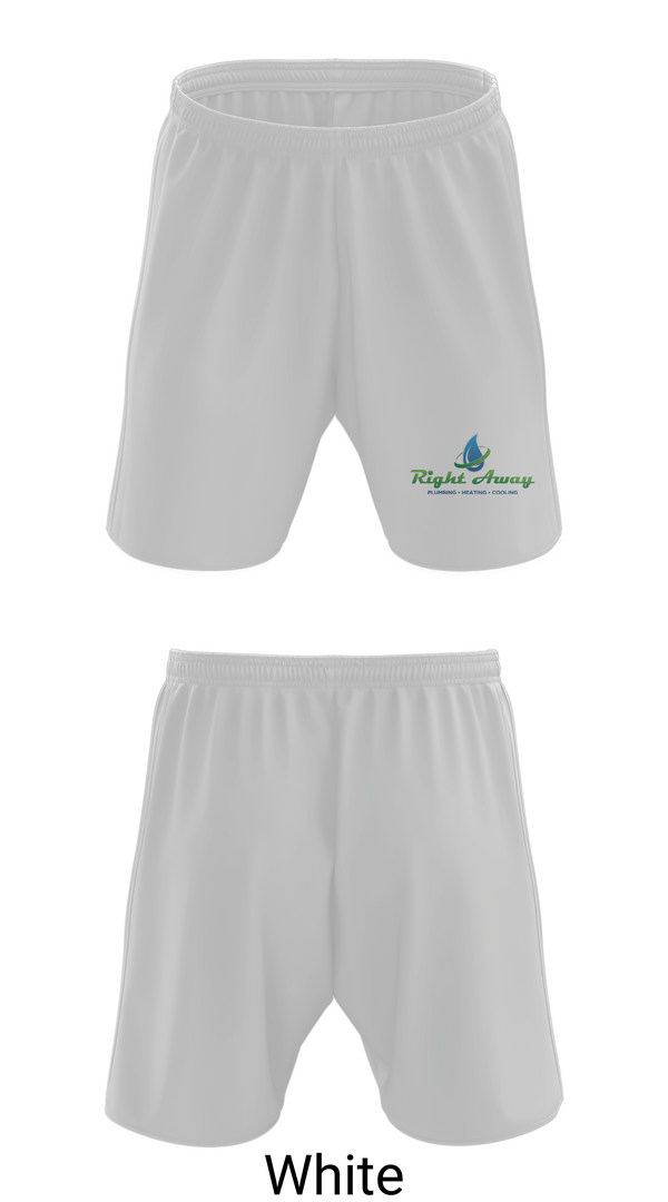 Athletic Shorts With Pockets, Right away plumbing sewer heating cooling, , Teamtime, Team time, sublimation, custom sports apparel, team uniforms, spirit wear, spiritwear, sports uniforms, custom shirts, team store, custom team store, fundraiser sports, apparel fundraiser