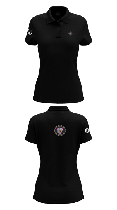 Tony Volunteer Fire Department 50569344 Women's Short Sleeve Performance Polo  - 35