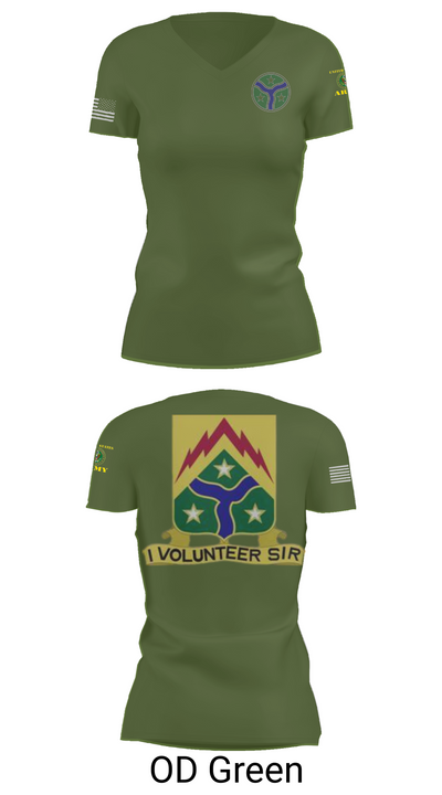278th Armored Cavalry 65599627 Women's Short Sleeve V-neck Shirt - 48
