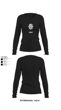 Sherwood Foresters 95108079 Women's Long Sleeve V-neck Shirt - 22