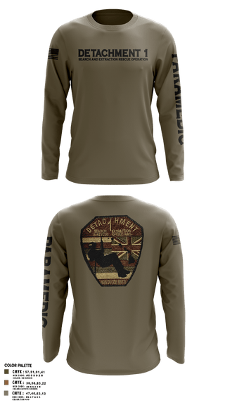 Long Sleeve Performance Shirt, Detachment 1, Air Force, Teamtime, Team time, sublimation, custom sports apparel, team uniforms, spirit wear, spiritwear, sports uniforms, custom shirts, team store, custom team store, fundraiser sports, apparel fundraiser