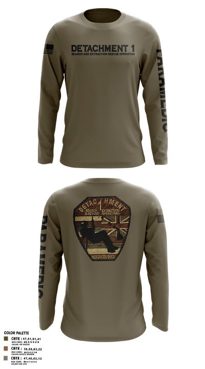 Detachment 1 27221981 Long Sleeve Performance Shirt - 6