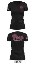 Jackson Preparatory School Swimming 57912925 Women's Short Sleeve V-neck Shirt - 38