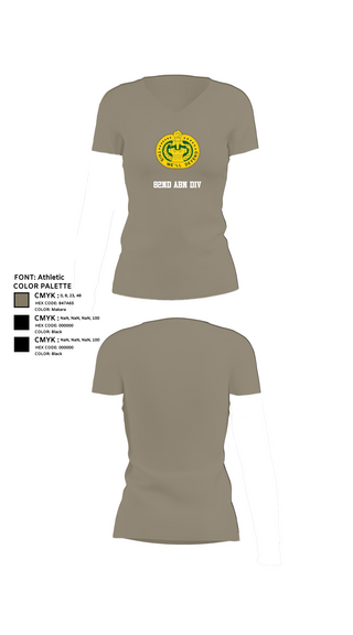Womens Short Sleeve Vneck Shirt, 82nd ABN div, , Teamtime, Team time, sublimation, custom sports apparel, team uniforms, spirit wear, spiritwear, sports uniforms, custom shirts, team store, custom team store, fundraiser sports, apparel fundraiser