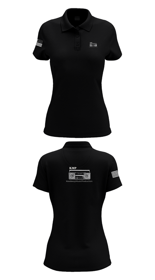Womens Short Sleeve Performance Polo, Keedeezy Music Production, , Teamtime, Team time, sublimation, custom sports apparel, team uniforms, spirit wear, spiritwear, sports uniforms, custom shirts, team store, custom team store, fundraiser sports, apparel fundraiser