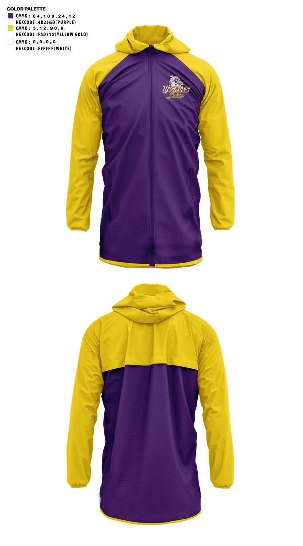 Windbreaker, Ingalls Junior High School Cross Country, Cross Country, Teamtime, Team time, sublimation, custom sports apparel, team uniforms, spirit wear, spiritwear, sports uniforms, custom shirts, team store, custom team store, fundraiser sports, apparel fundraiser