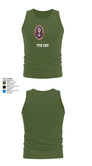Tank Top, 7th CST, Army, Teamtime, Team time, sublimation, custom sports apparel, team uniforms, spirit wear, spiritwear, sports uniforms, custom shirts, team store, custom team store, fundraiser sports, apparel fundraiser