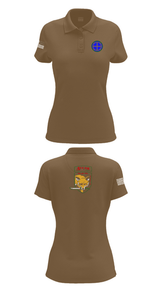 Womens Short Sleeve Performance Polo, A co 935th ASB 3rd Platoon, National Guard, Teamtime, Team time, sublimation, custom sports apparel, team uniforms, spirit wear, spiritwear, sports uniforms, custom shirts, team store, custom team store, fundraiser sports, apparel fundraiser
