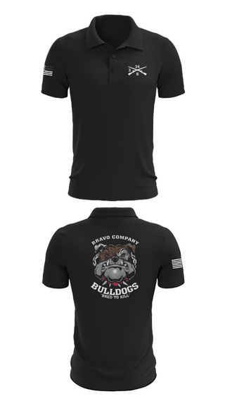 Short Sleeve Performance Polo, B/3-34 Bulldogs, Army, Teamtime, Team time, sublimation, custom sports apparel, team uniforms, spirit wear, spiritwear, sports uniforms, custom shirts, team store, custom team store, fundraiser sports, apparel fundraiser