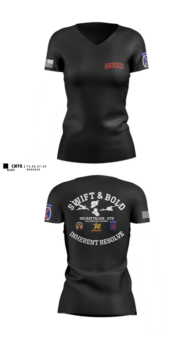 Bravo bulls 90255398 Women's Short Sleeve V-neck Shirt - 6