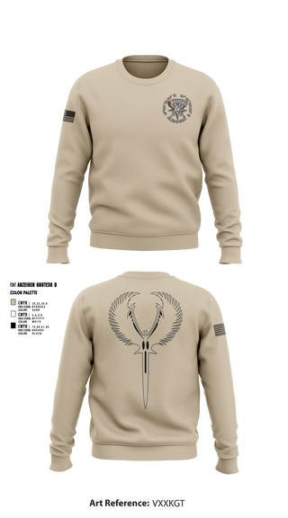 Crew Neck Sweatshirt, XI. Inspektion, Army, Teamtime, Team time, sublimation, custom sports apparel, team uniforms, spirit wear, spiritwear, sports uniforms, custom shirts, team store, custom team store, fundraiser sports, apparel fundraiser