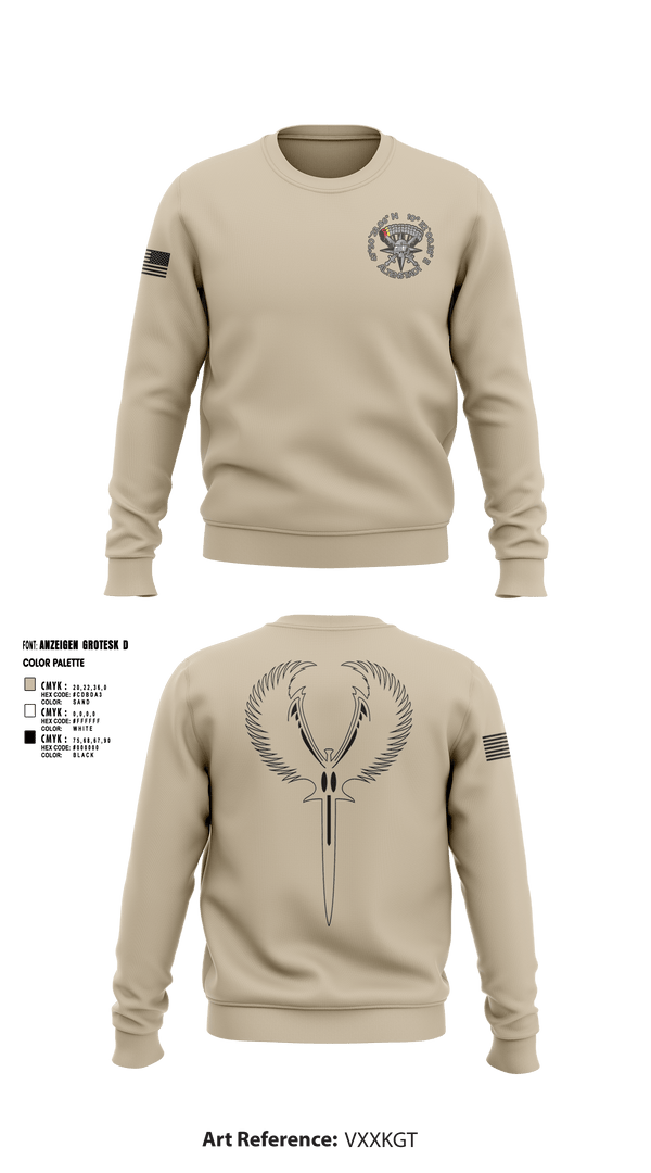 Crew Neck Sweatshirt, XI. Inspektion, Army, Teamtime, Team time, sublimation, custom sports apparel, team uniforms, spirit wear, spiritwear, sports uniforms, custom shirts, team store, custom team store, fundraiser sports, apparel fundraiser