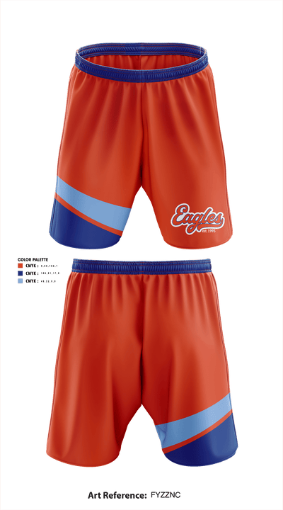 Tri-City Eagles 25600570 Athletic Shorts With Pockets - 4
