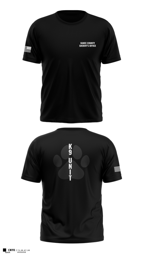 Old School Cotton Feel Shirt, Vance County Sheriff's Office  K9 Unit, Police, Teamtime, Team time, sublimation, custom sports apparel, team uniforms, spirit wear, spiritwear, sports uniforms, custom shirts, team store, custom team store, fundraiser sports, apparel fundraiser