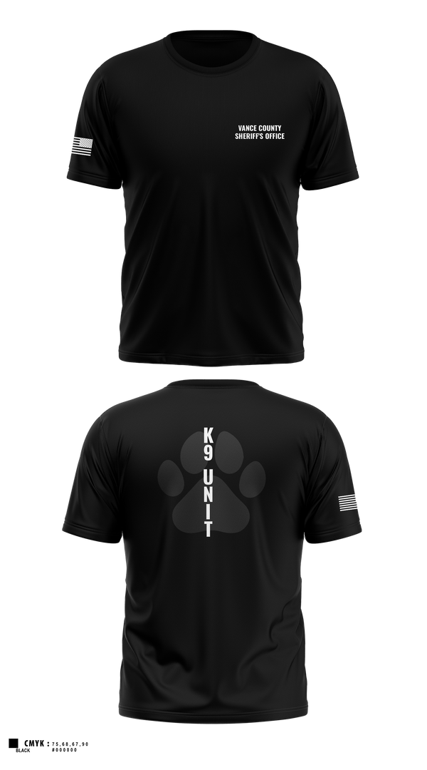 Old School Cotton Feel Shirt, Vance County Sheriff's Office  K9 Unit, Police, Teamtime, Team time, sublimation, custom sports apparel, team uniforms, spirit wear, spiritwear, sports uniforms, custom shirts, team store, custom team store, fundraiser sports, apparel fundraiser