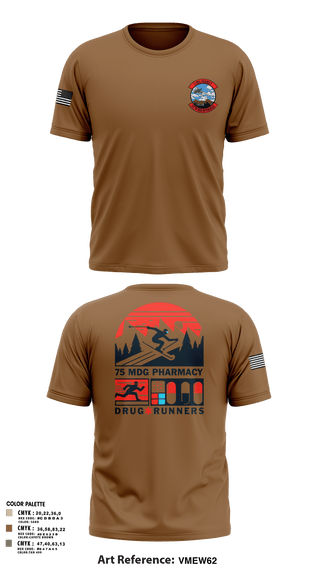 Old School Cotton Feel Shirt, 75 HCOS SGGD, Air Force, Teamtime, Team time, sublimation, custom sports apparel, team uniforms, spirit wear, spiritwear, sports uniforms, custom shirts, team store, custom team store, fundraiser sports, apparel fundraiser