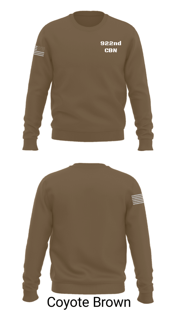 Crew Neck Sweatshirt, 922nd CBN, Army, Teamtime, Team time, sublimation, custom sports apparel, team uniforms, spirit wear, spiritwear, sports uniforms, custom shirts, team store, custom team store, fundraiser sports, apparel fundraiser