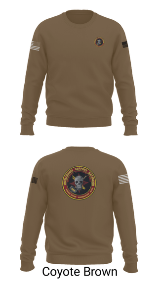 Crew Neck Sweatshirt, Battle Space Surveillance Company, Marines, Teamtime, Team time, sublimation, custom sports apparel, team uniforms, spirit wear, spiritwear, sports uniforms, custom shirts, team store, custom team store, fundraiser sports, apparel fundraiser