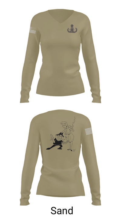 18th EOD Det 1033704 Women's Long Sleeve V-neck Shirt - 65