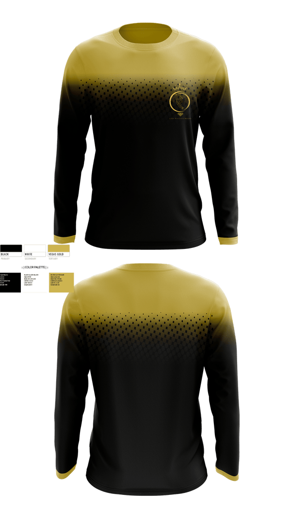 Long Sleeve Performance Shirt, Roland-Grise Lady Knights, Women's Basketball, Teamtime, Team time, sublimation, custom sports apparel, team uniforms, spirit wear, spiritwear, sports uniforms, custom shirts, team store, custom team store, fundraiser sports, apparel fundraiser
