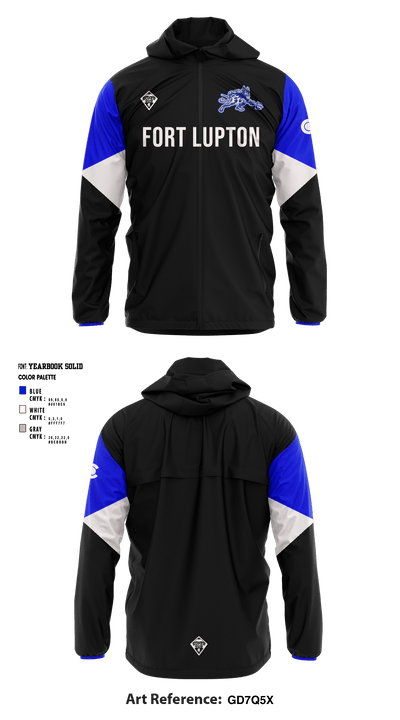 Fort Lupton HS Soccer 80969123 Windbreaker - 3