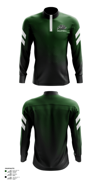 Panthers Volleyball 30549328 Quarter Zip Jacket - 51