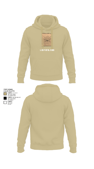 Hoodie, Los Pistoleros, Army, Teamtime, Team time, sublimation, custom sports apparel, team uniforms, spirit wear, spiritwear, sports uniforms, custom shirts, team store, custom team store, fundraiser sports, apparel fundraiser