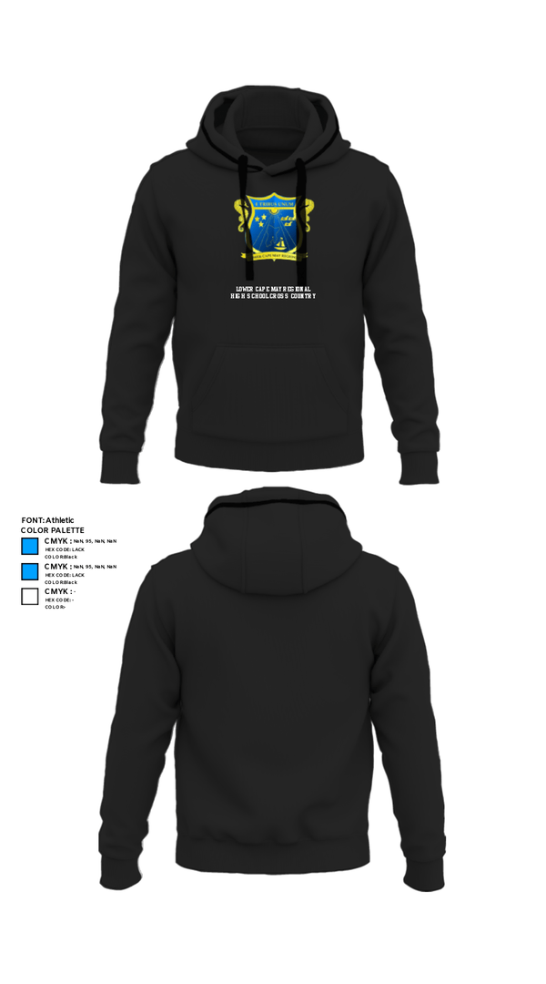 Hoodie, Lower Cape May Regional High School Cross Country, Cross Country, Teamtime, Team time, sublimation, custom sports apparel, team uniforms, spirit wear, spiritwear, sports uniforms, custom shirts, team store, custom team store, fundraiser sports, apparel fundraiser