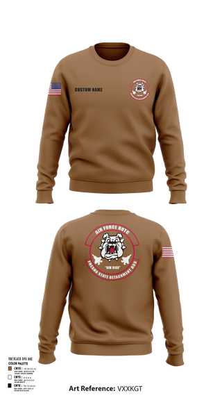 Crew Neck Sweatshirt, Detachment 035, Air Force, Teamtime, Team time, sublimation, custom sports apparel, team uniforms, spirit wear, spiritwear, sports uniforms, custom shirts, team store, custom team store, fundraiser sports, apparel fundraiser