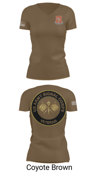 Women's Short Sleeve Vneck Shirt, 440th Signal Brigade, , Teamtime, Team time, sublimation, custom sports apparel, team uniforms, spirit wear, spiritwear, sports uniforms, custom shirts, team store, custom team store, fundraiser sports, apparel fundraiser