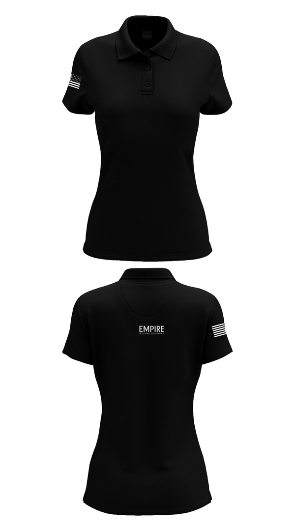 Womens Short Sleeve Performance Polo, Empire Welding Solutions, , Teamtime, Team time, sublimation, custom sports apparel, team uniforms, spirit wear, spiritwear, sports uniforms, custom shirts, team store, custom team store, fundraiser sports, apparel fundraiser