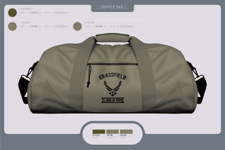 Duffle Bag, C/SMSgt Pope, Air Force, Teamtime, Team time, sublimation, custom sports apparel, team uniforms, spirit wear, spiritwear, sports uniforms, custom shirts, team store, custom team store, fundraiser sports, apparel fundraiser