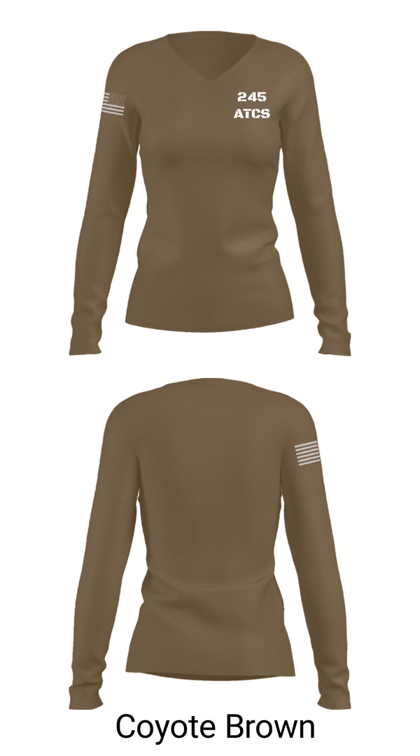 Womens Long Sleeve Vneck Shirt, 245 ATCS, Air Force, Teamtime, Team time, sublimation, custom sports apparel, team uniforms, spirit wear, spiritwear, sports uniforms, custom shirts, team store, custom team store, fundraiser sports, apparel fundraiser