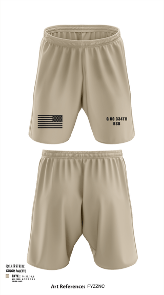 Athletic Shorts With Pockets, G Co 334th BSB, National Guard, Teamtime, Team time, sublimation, custom sports apparel, team uniforms, spirit wear, spiritwear, sports uniforms, custom shirts, team store, custom team store, fundraiser sports, apparel fundraiser