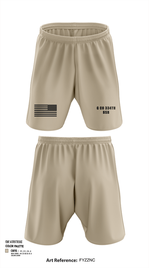 Athletic Shorts With Pockets, G Co 334th BSB, National Guard, Teamtime, Team time, sublimation, custom sports apparel, team uniforms, spirit wear, spiritwear, sports uniforms, custom shirts, team store, custom team store, fundraiser sports, apparel fundraiser