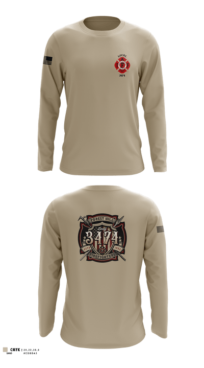 Local 3474 65707926 Long Sleeve Performance Shirt - 1