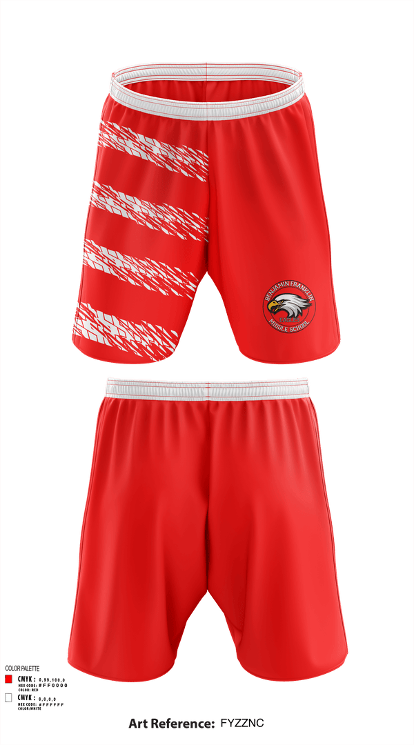 Athletic Shorts With Pockets, Benjamin Franklin Middle School Soccer, Men's Soccer, Teamtime, Team time, sublimation, custom sports apparel, team uniforms, spirit wear, spiritwear, sports uniforms, custom shirts, team store, custom team store, fundraiser sports, apparel fundraiser