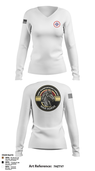 Womens Long Sleeve Vneck Shirt, 942nd TC, , Teamtime, Team time, sublimation, custom sports apparel, team uniforms, spirit wear, spiritwear, sports uniforms, custom shirts, team store, custom team store, fundraiser sports, apparel fundraiser