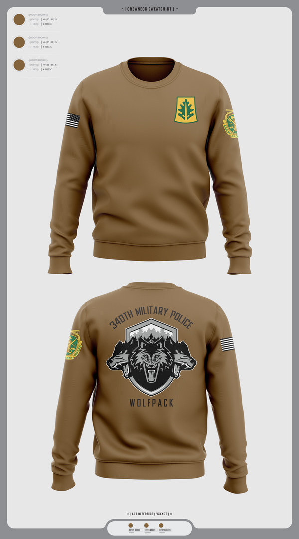 Crew Neck Sweatshirt, 340th mp, , Teamtime, Team time, sublimation, custom sports apparel, team uniforms, spirit wear, spiritwear, sports uniforms, custom shirts, team store, custom team store, fundraiser sports, apparel fundraiser