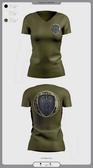 Womens Short Sleeve Vneck Shirt, Overwatch Defense International, , Teamtime, Team time, sublimation, custom sports apparel, team uniforms, spirit wear, spiritwear, sports uniforms, custom shirts, team store, custom team store, fundraiser sports, apparel fundraiser