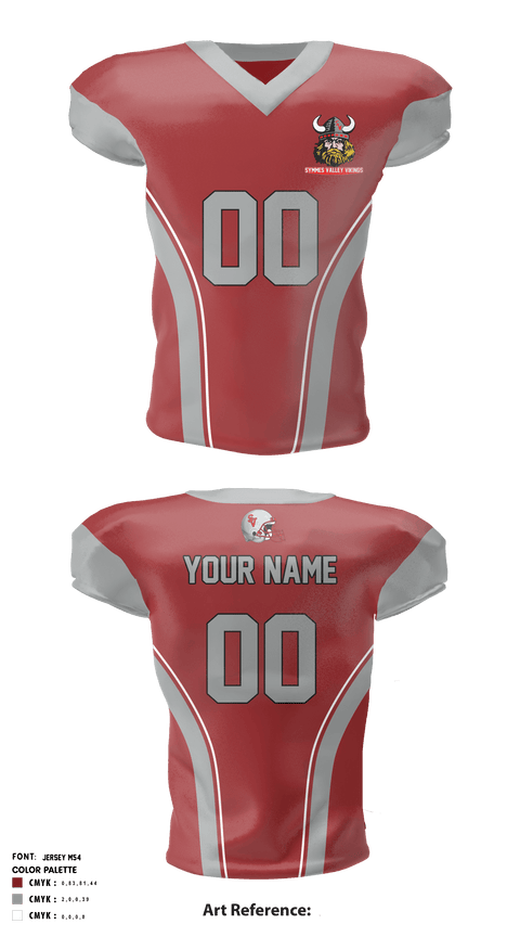 Football Jersey, Symmes Valley Vikings, Football, Teamtime, Team time, sublimation, custom sports apparel, team uniforms, spirit wear, spiritwear, sports uniforms, custom shirts, team store, custom team store, fundraiser sports, apparel fundraiser