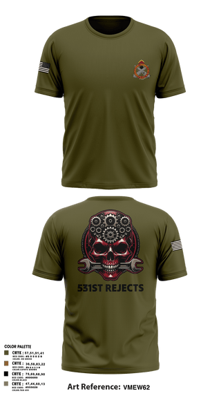 Old School Cotton Feel Shirt, 531st Hospital Center, Army, Teamtime, Team time, sublimation, custom sports apparel, team uniforms, spirit wear, spiritwear, sports uniforms, custom shirts, team store, custom team store, fundraiser sports, apparel fundraiser