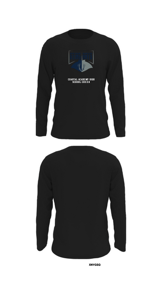 Long Sleeve Performance Shirt, Coastal Academy High School Cheer, Cheer, Teamtime, Team time, sublimation, custom sports apparel, team uniforms, spirit wear, spiritwear, sports uniforms, custom shirts, team store, custom team store, fundraiser sports, apparel fundraiser