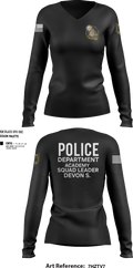 Police Department Academy 4041220 Women's Long Sleeve V-neck Shirt - 27