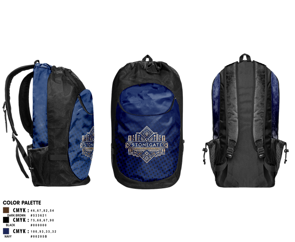 Gear Bag, STONEGATE, , Teamtime, Team time, sublimation, custom sports apparel, team uniforms, spirit wear, spiritwear, sports uniforms, custom shirts, team store, custom team store, fundraiser sports, apparel fundraiser